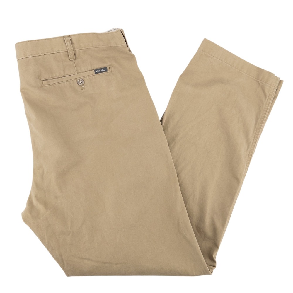 Eddie Bauer Mens 42x34 Chino Pants Tan Classic Fit Legendwash Khaki Gorpcore